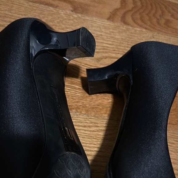 Abella Women's Navy Peep Toe Shoes - Picture 3 of 3